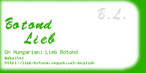 botond lieb business card